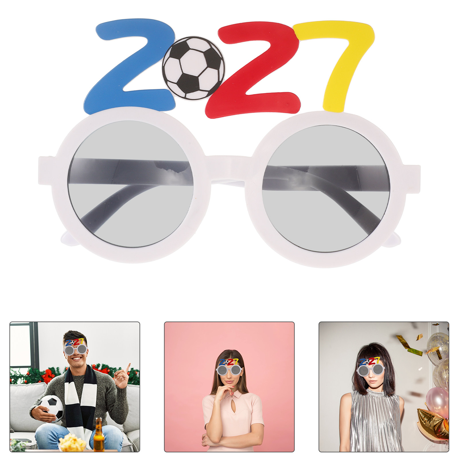 2 stuks 2027 voetbalfeestbrill - Photo Booth Frame recensie en prijs