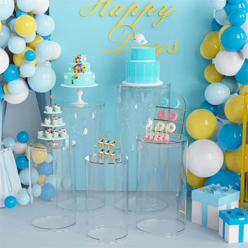 3/5 stuks witte cilindrische s - Dessert Table Backdrop recensie en prijs